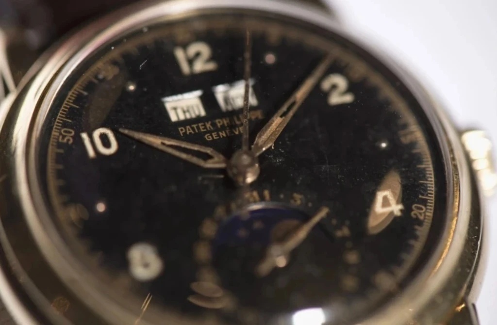 Patek Philippe Reference 2497 — vintage black dial, perpetual calendar, moon phase